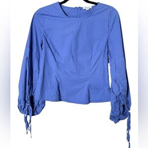 Lucy Paris Small Royal Blue Long Sleeve Blouse